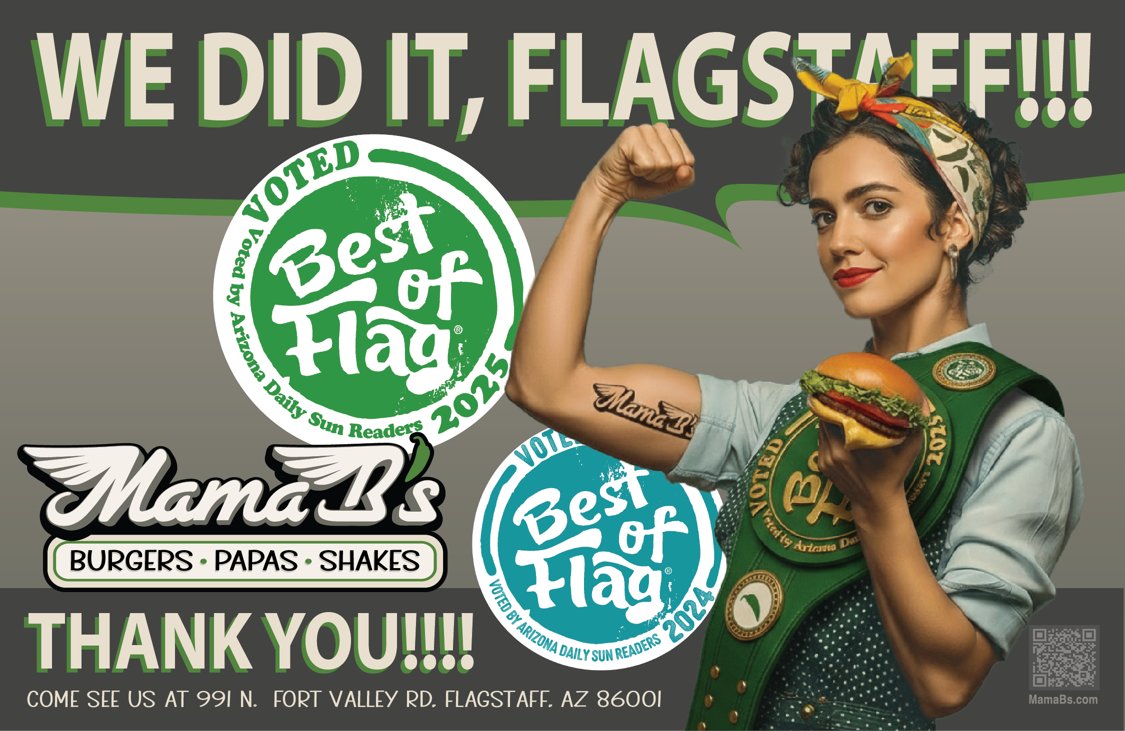 Thanks Flag print ad